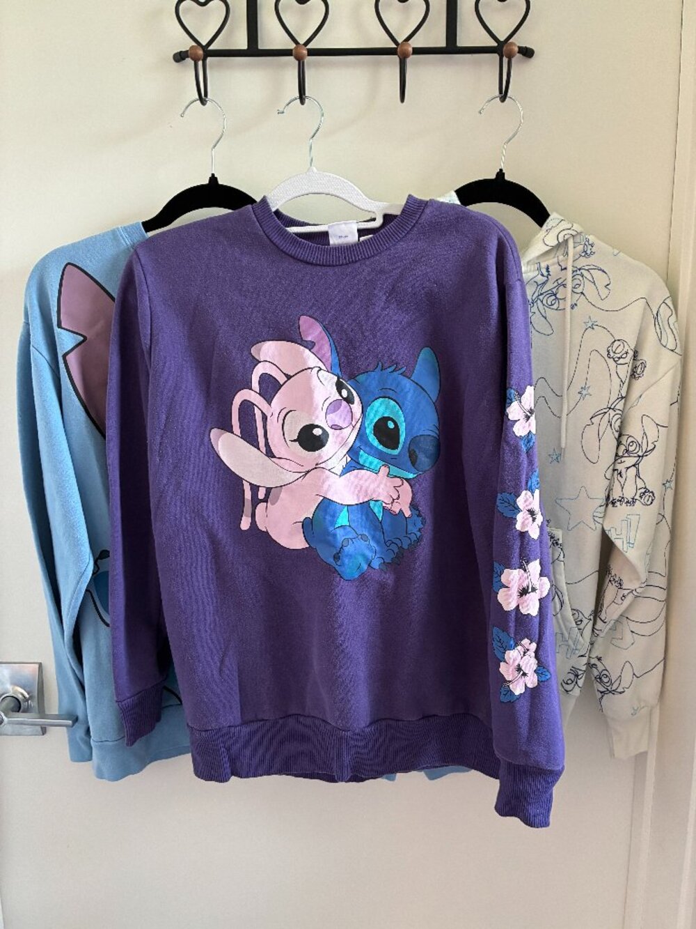 Disney Lilo and Stich 4 Sweatshirt and Sweatpant Bundle Set